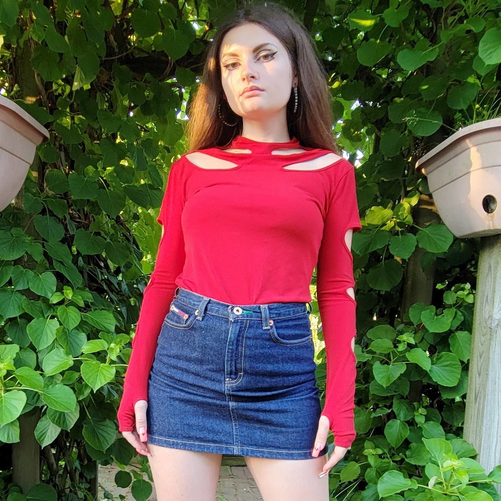 Vintage Y2k Tommy Hilfiger Mini Skirt